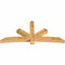 Ekena Millwork Alberta Rough Sawn Timber Gable Bracket, Western Red Cedar, 96"W x 44"H x 6"D x 6"F, 11/12 Pitch GBW096X44X0606ALB00RWR - alternate 4